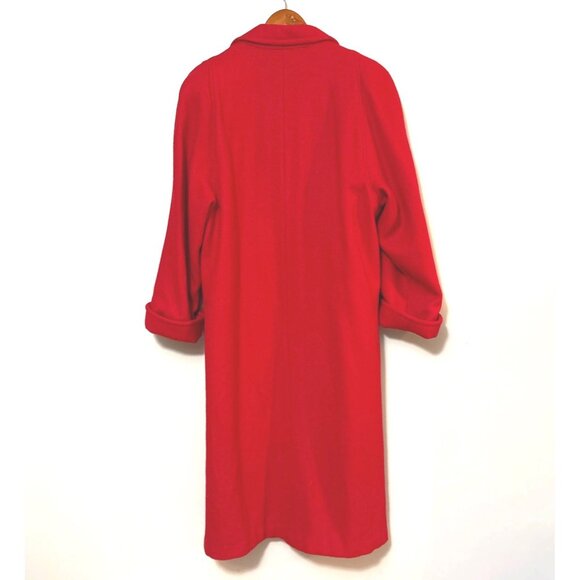 Vintage Russell Scott Red Wool Blend Coat Made In USA - Picture 4 of 6